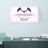 Minimale handpalen en motorfase metafysisch Reiki Spandoek (Beurs)