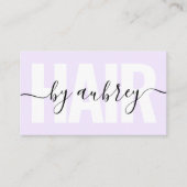 Minimale handschriftelĳke kalligrafie visitekaartje (Voorkant)