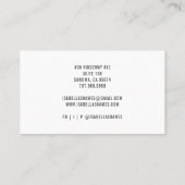 Minimale handtekening van HairMakeup-script Visitekaartje (Achterkant)