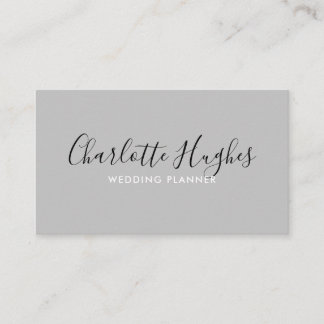 Minimale handtekening visitekaartje