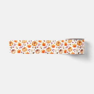 Minimale herfst oogst pompoenen kastanjes paddesto lint