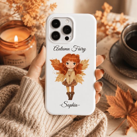 Minimale herfstelf – Gepersonaliseerd Case-Mate iPhone Case