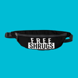 Minimale heuptas met Free Shrugs Heuptasje