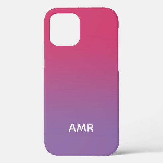 Minimale hoeveelheid frambozenroze tot Paarse grad Case-Mate iPhone Case (Achterkant)