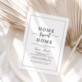 Minimale Home Sweet Home Housewarming Party Kaart