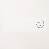 Minimale hooponopono yogamat (Voorkant (horizontaal))