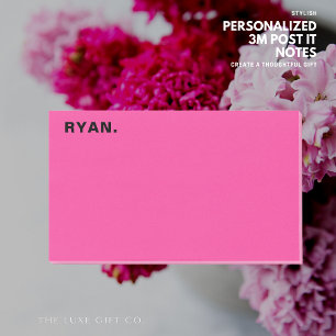 Minimale hotroze persoonlijke post-it notities post-it® notes