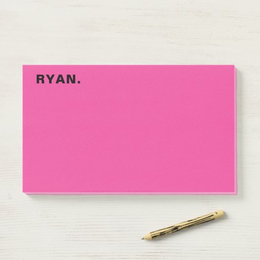 Minimale hotroze persoonlijke post-it notities post-it® notes (Op bureau)