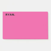 Minimale hotroze persoonlijke post-it notities post-it® notes (Voorkant)