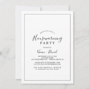 Minimale Housewarming Party Kaart
