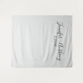 Minimale huwelijksachtergrond op maat wandkleed (Voorkant (horizontaal))