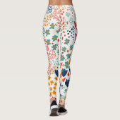 Minimale illustratie van beemdommen leggings (Achterkant)