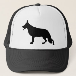 minimale illustratie van herder trucker pet