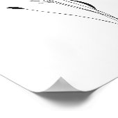 Minimale inktventilator Abstracte Florentijn in zw Poster (Hoek)