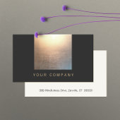 Minimale interieurontwerper Gold Black Visitekaartje