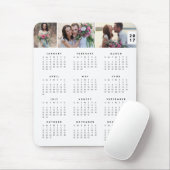 Minimale jaarkalender Mousepad Muismat (Met muis)