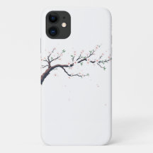 Minimale Japanse boomtak telefoon/iPad hoes