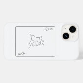 Minimale K Case-Mate iPhone Case (Achterkant (horizontaal))