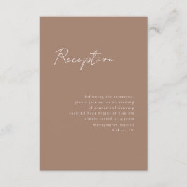 Minimale Kaart Script Reception Enclosure