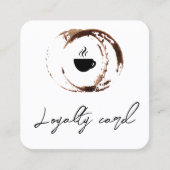 Minimale Kaart van de Koffiewinkel (Voorkant)