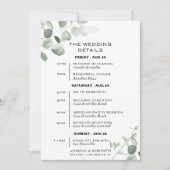 Minimale Kaart van het Eucalyptushuwelijk (Voorkant)