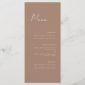 Minimale Kaart van het Menu van het Manuscript (Voorkant)