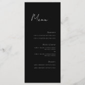 Minimale Kaart van het Menu van het Manuscript (Voorkant)