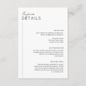 Minimale Kaart voor moderne detailgegevens (Voorkant)