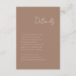 Minimale Kaart voor Script Details