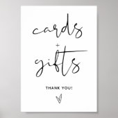 Minimale Kaarten en cadeauborden Poster (Voorkant)