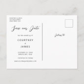 Minimale kalenderfoto sparen de Uitnodiging van de (Achterkant)