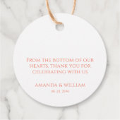 Minimale kalligrafie Labels voor weddenschappen (Achterkant)