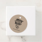 Minimale  kalligrafie met liefde bedankjes labels (In situ)