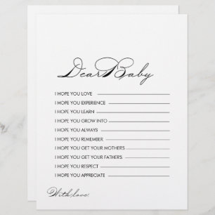 Minimale kalligrafie Vereist Baby