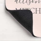 Minimale kalligrafie voor grafisch script Blush Pi Muismat (Hoek)