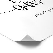 Minimale kalligrafiekaarten en cadeaubonnen poster (Hoek)