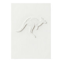Minimale kangoeroe-lijn kunstposter
