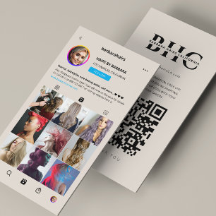 Minimale Kapsalon Instagram Grid Salon Spa Zand Visitekaartje