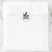 Minimale Kattenliefhebber Sticker | blijf positief (Tas)