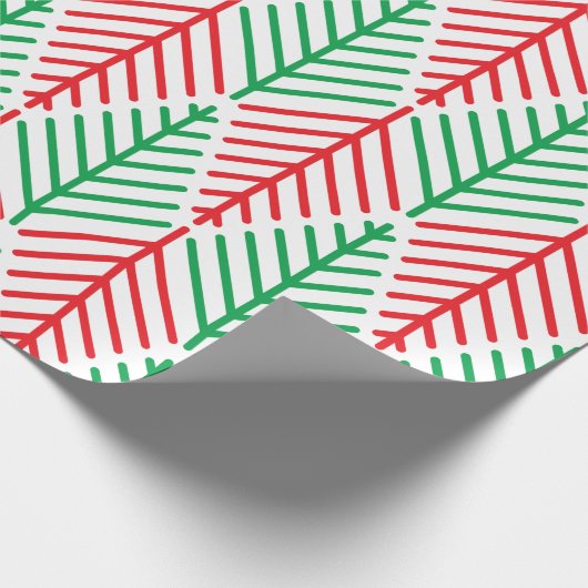 Minimale kerstbomen cadeaupapier (Hoek)