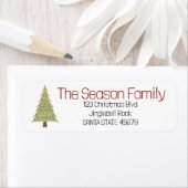 Minimale kerstboom etiket (Insitu)