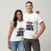 Minimale kerstboom in niet-Binaire Pride Vlag T-shirt (Unisex)