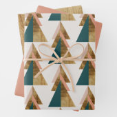 Minimale kerstboom inpakpapier vel (In situ)