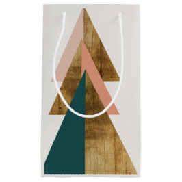 Minimale kerstboom met cadeautas