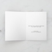 Minimale Kerstboom Rode Ster Eenvoudig Feestdagen Kaart (Binnen)