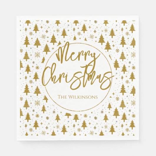 Minimale kerstboom servet (Voorkant)