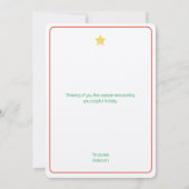 Minimale kerstboomkerstkaart (Achterkant)