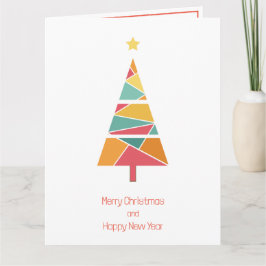 Minimale kerstboomkerstkaart kaart