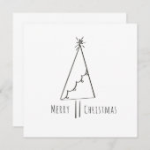 Minimale kerstboomkunst (Voorkant / Achterkant)