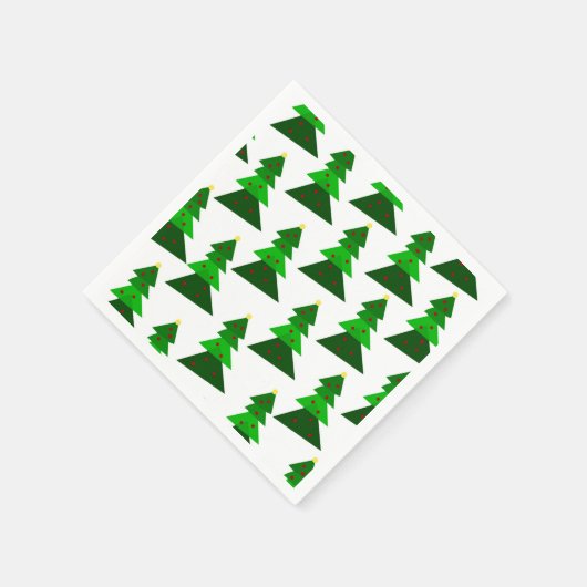 Minimale kerstboomstructuur servet (Hoek)